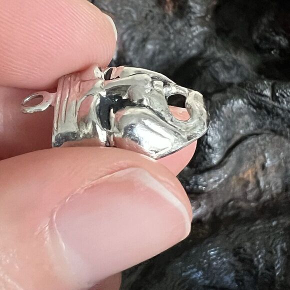 Vintage Sterling Silver Charm Theater Mask Drama Club Performance Arts Thespian - Picture 4 of 8